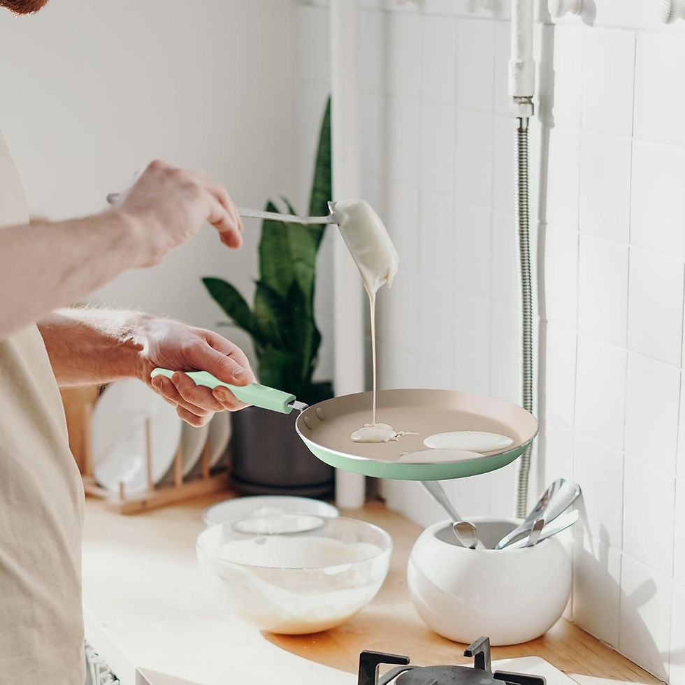 Миниатюра: Crepe Pan, Dosa Pan, 8.7 inch Nonstick Crepe Pan,