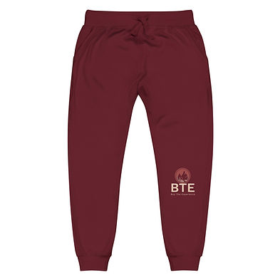 Red sweatpants with logo