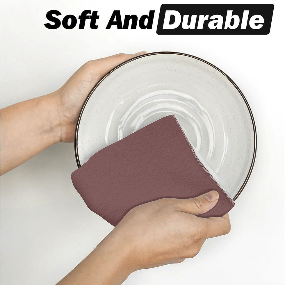 Thumbnail: 4 Pcs Polyester Dish Towel 26x18in