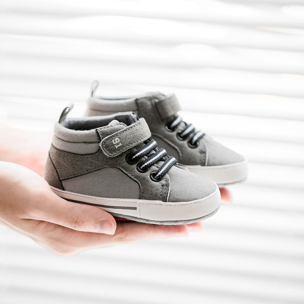 Thumbnail: CENCIRILY Baby Boys Girls High Top Sneakers Soft Soles Anti Skid Infant Ankle S