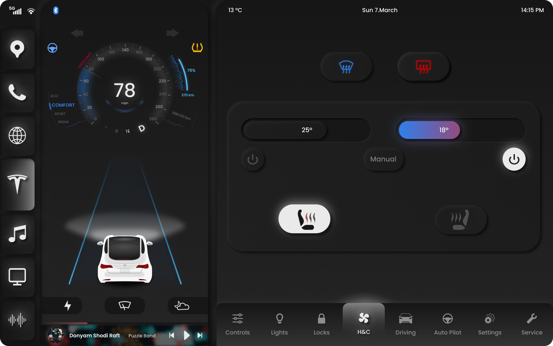 Tesla Model 3 Dashboard | My Site