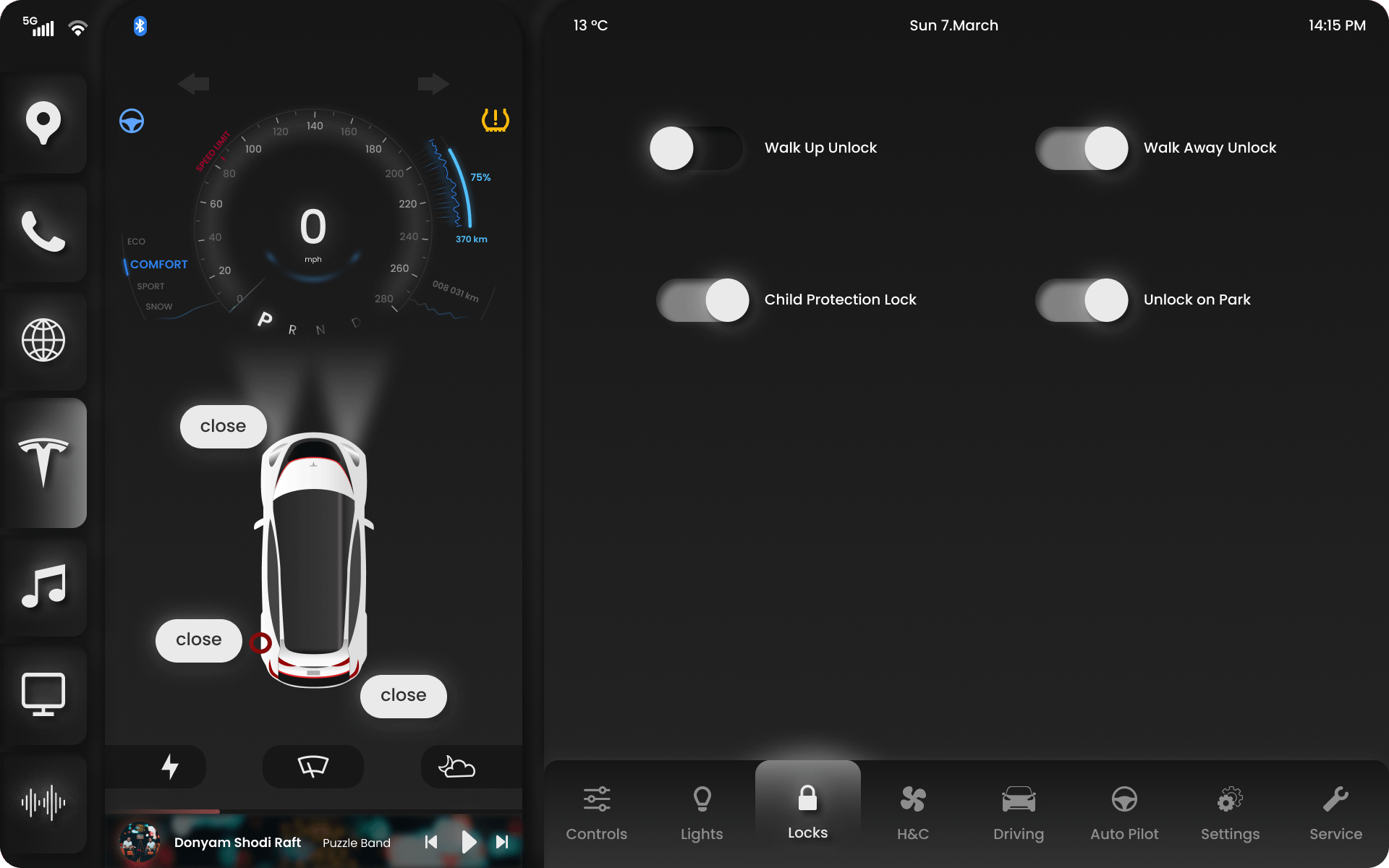 Tesla Model 3 Dashboard | My Site