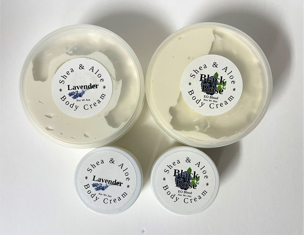 Shea and Aloe Body Cream 8oz, with Fair Trade Shea Butter & Soothing Botanicals