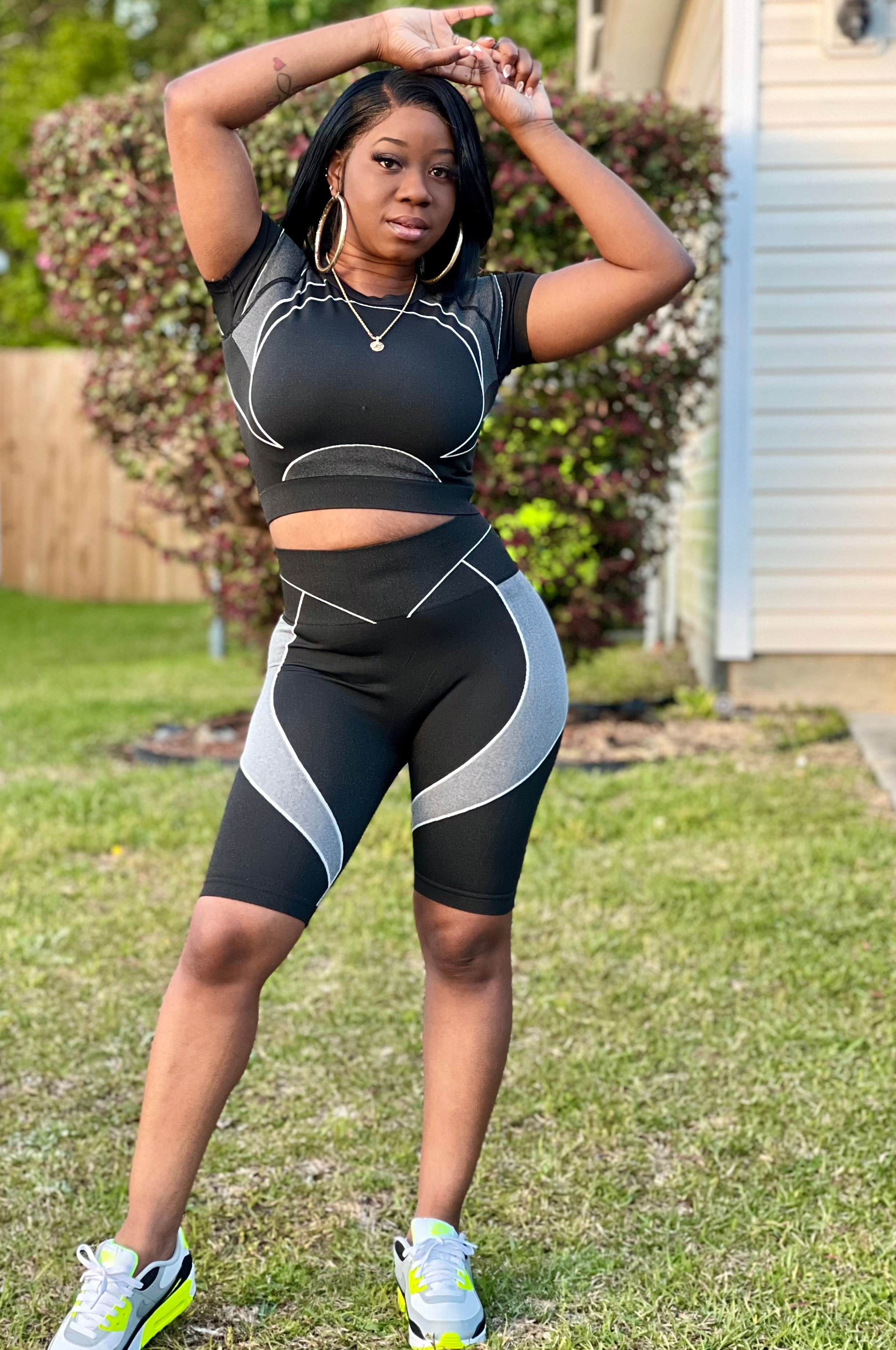 Work Me Out Activewear Set-Short