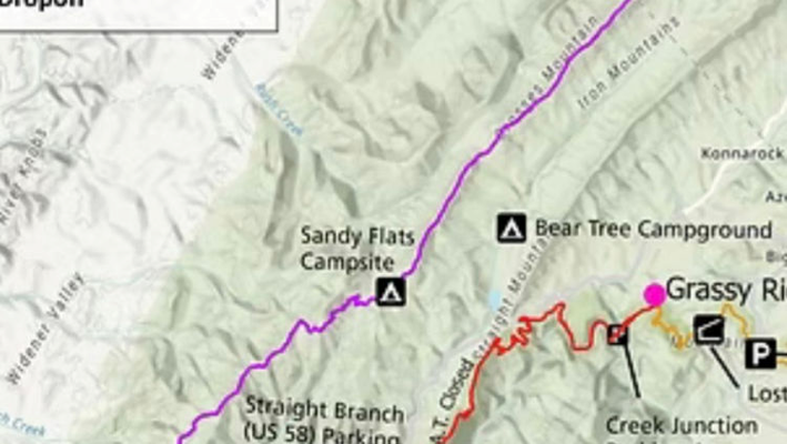 AT detour on Iron Mtn. Trail