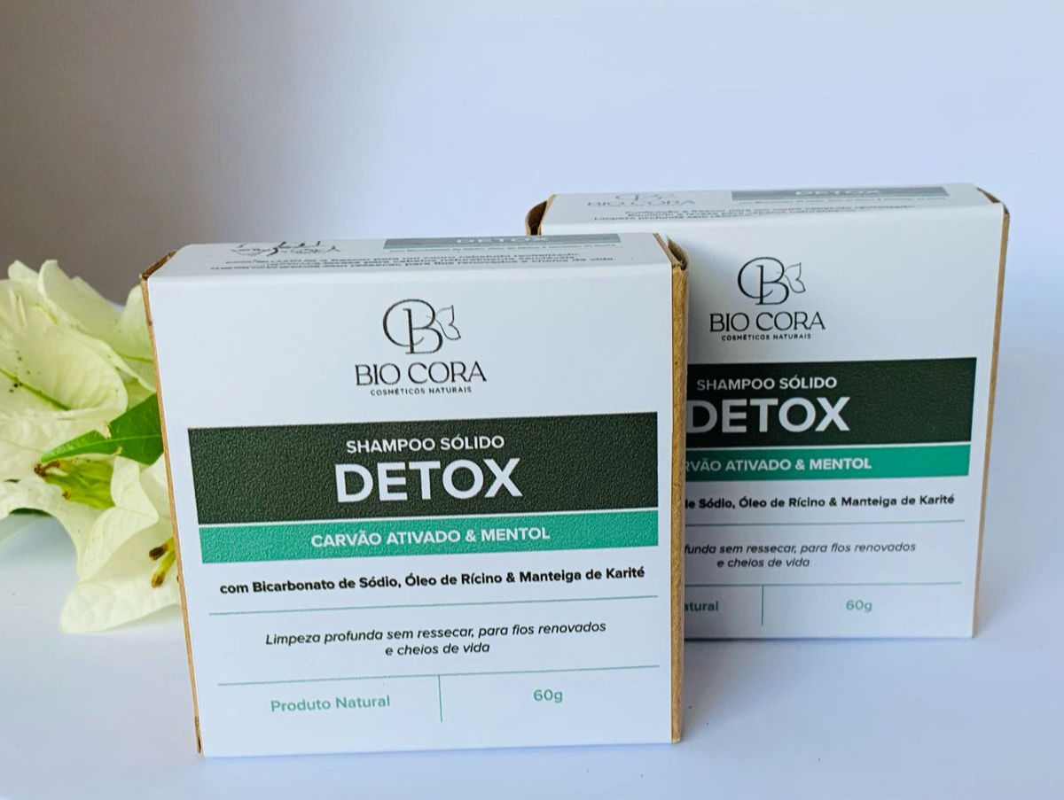 Shampoo sólido detox