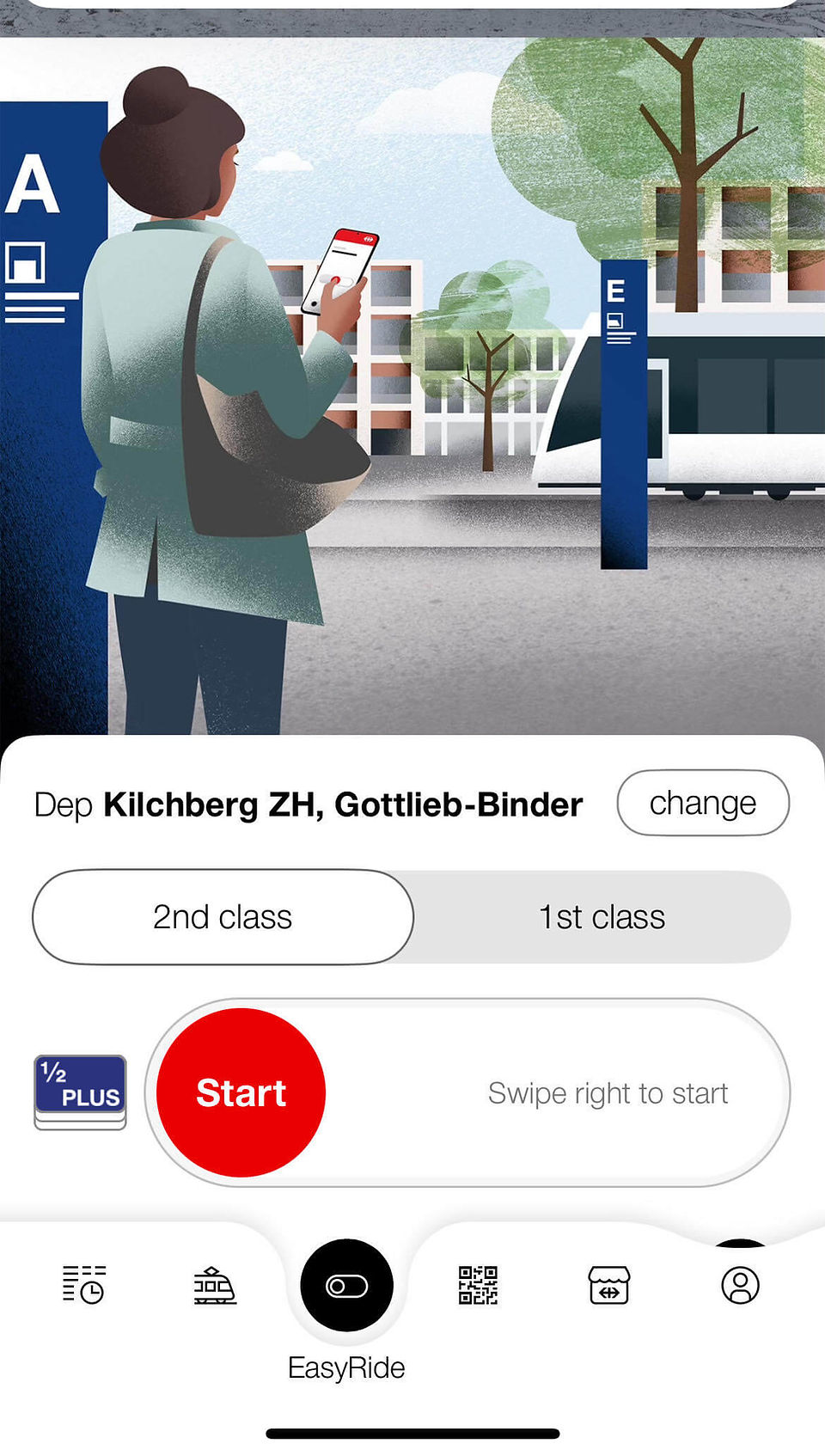 Check in SBB app
