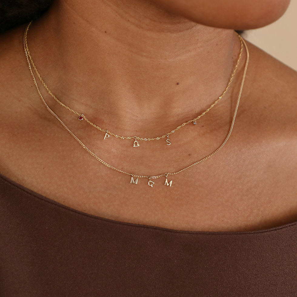 Miniatura: Initial Charms - S Initial Charm 9k Gold - Welding Charm - Astrid &amp; Miyu