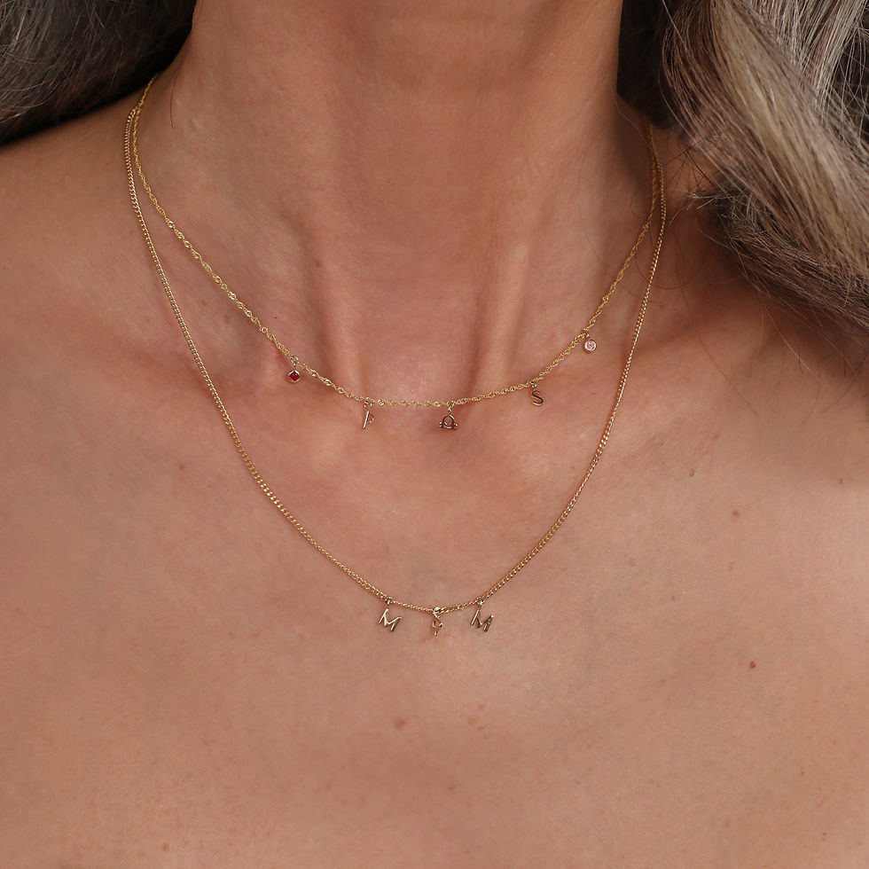 Miniatura: Initial Charms - P Initial Charm 9k Gold - Welding Charm - Astrid &amp; Miyu