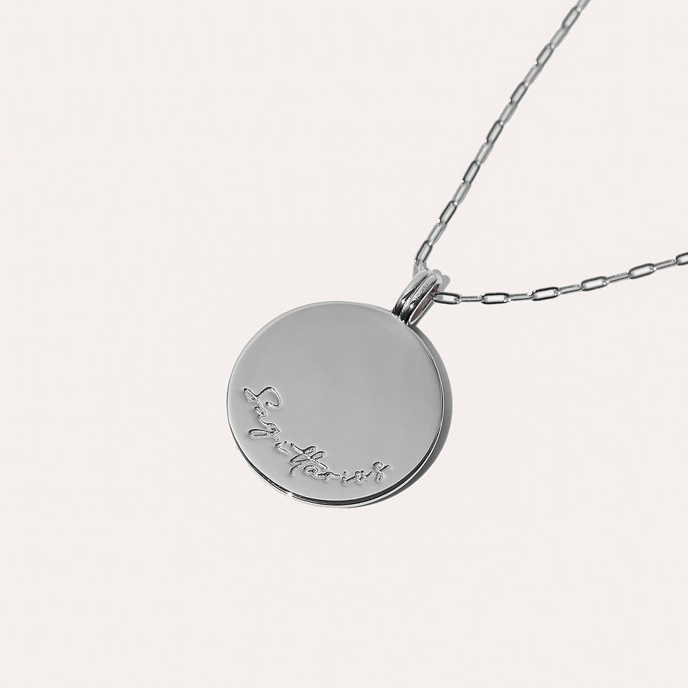 Miniatura: Sagittarius Bold Zodiac Pendant Necklace in Silver back
