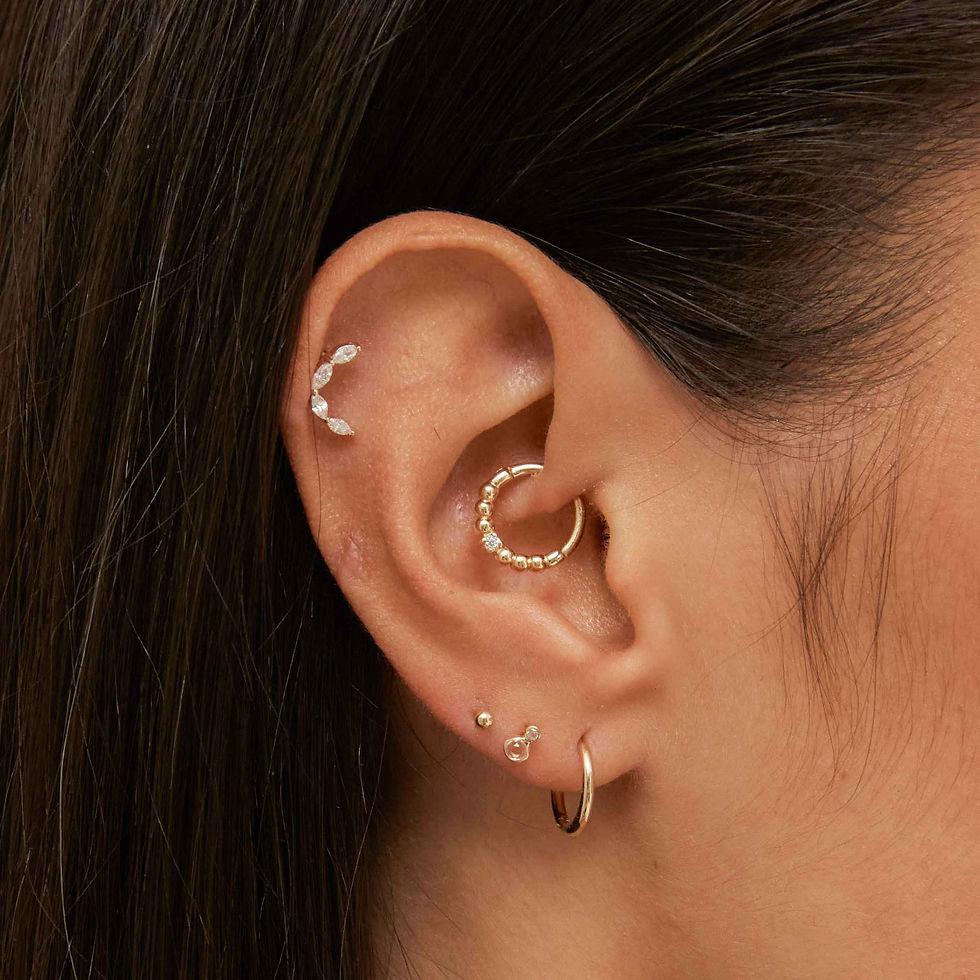 Miniatura: Gold Hoops - Simple Hoops in Solid Gold - Hoop Earrings - Astrid &amp; Miyu
