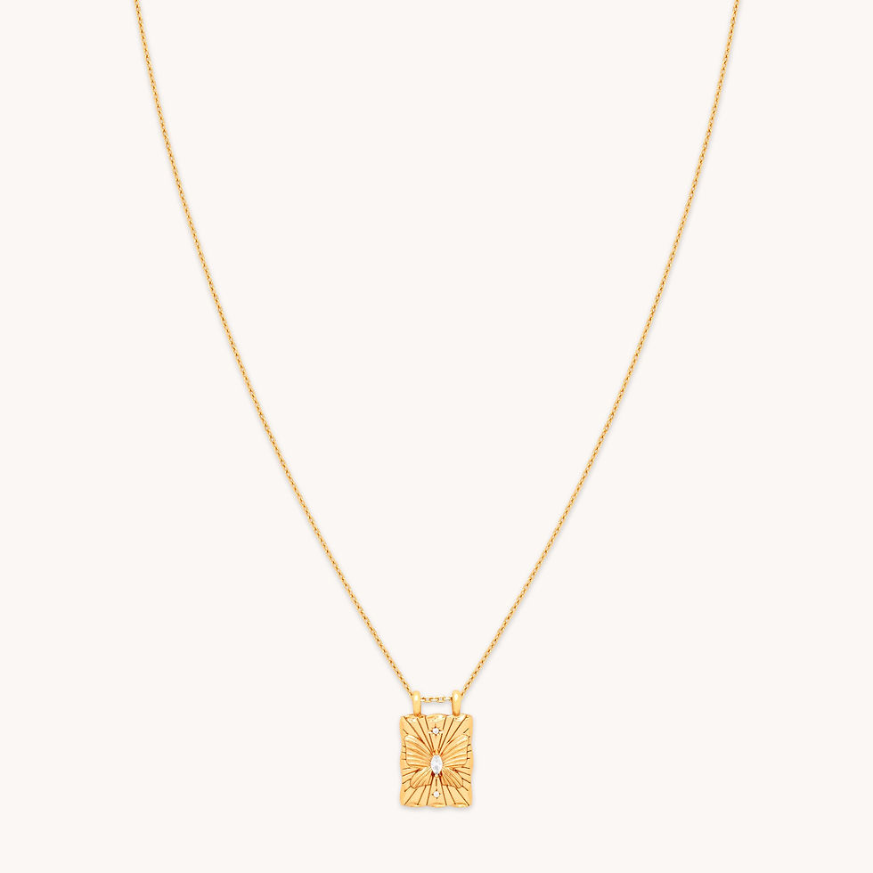 Miniatura: 18k Gold Plated Jewellery - Butterfly Pendant Necklace in Gold - Pendant Necklace - Astrid &amp; Miyu