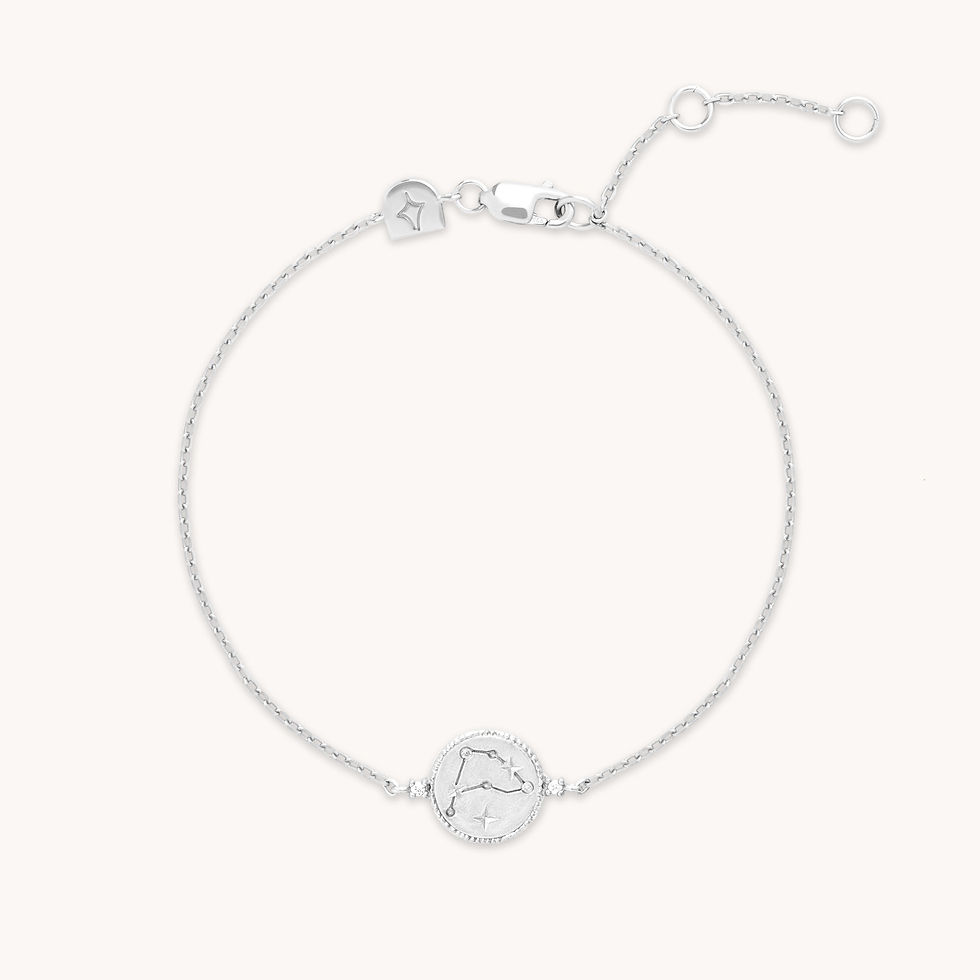 Bracelets - Capricorn Zodiac Bracelet in Silver - Zodiac - Astrid &amp; Miyu