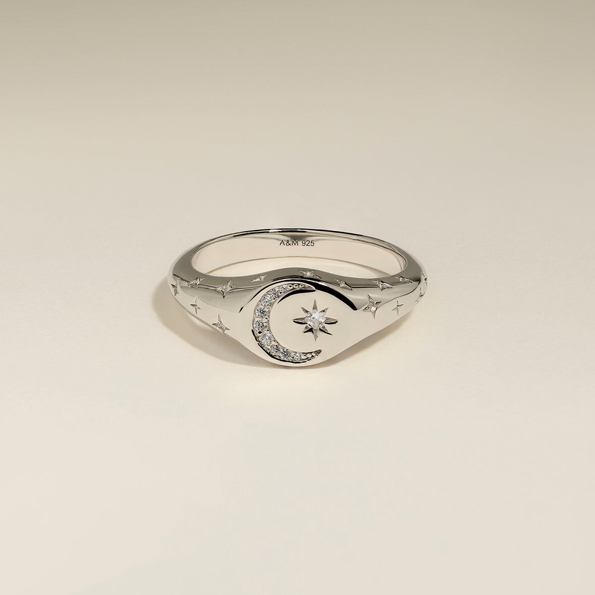 Cosmic Signet Ring in Silver-Astrid &amp; Miyu