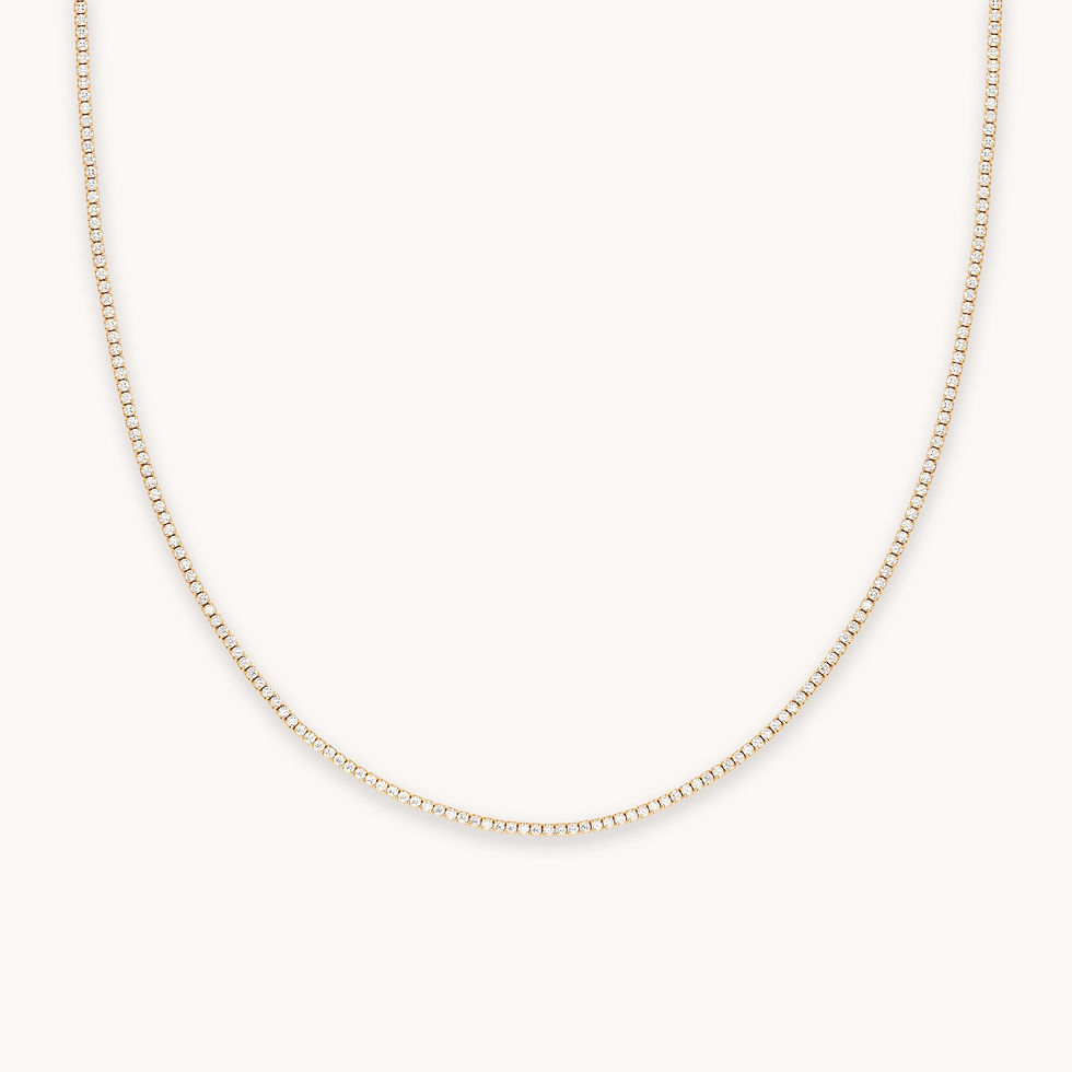 Miniatura: Tennis Chain Necklace in Gold