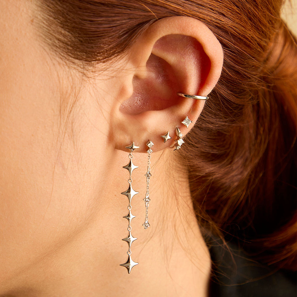 Miniatura: Essential Ear Cuff in Silver-Astrid &amp; Miyu