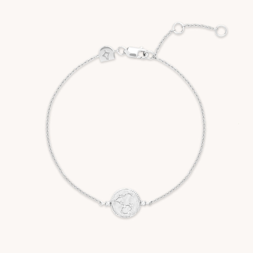 Bracelets - Pisces Zodiac Bracelet in Silver - Zodiac - Astrid &amp; Miyu