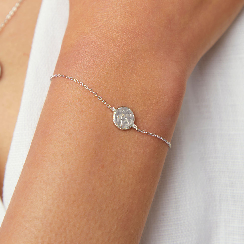 Bracelets - Taurus Zodiac Bracelet in Silver - Zodiac - Astrid &amp; Miyu