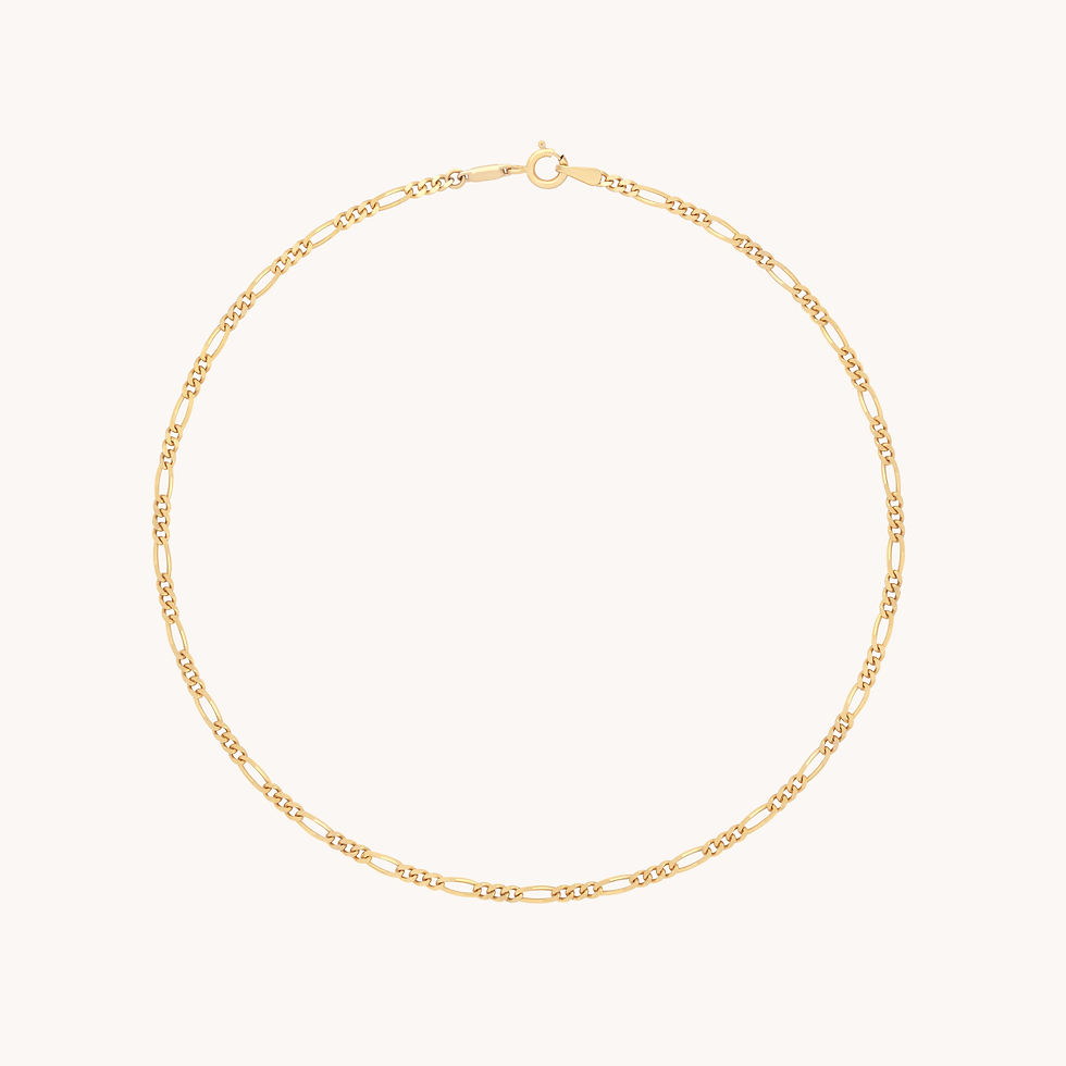 Miniatura: Soho Chain Anklet in Solid Gold-Astrid &amp; Miyu
