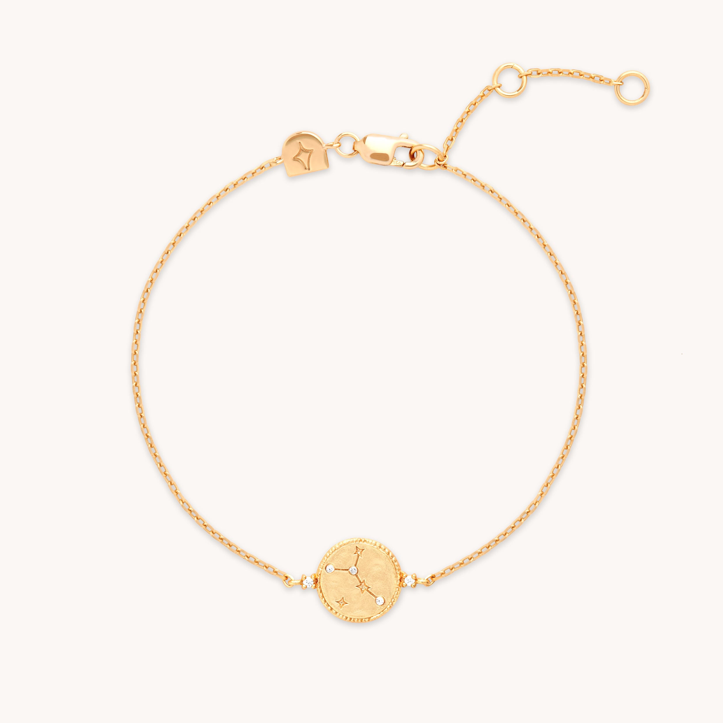 18k Gold Plated Jewellery - Cancer Zodiac Bracelet in Gold - Zodiac - Astrid &amp; Miyu