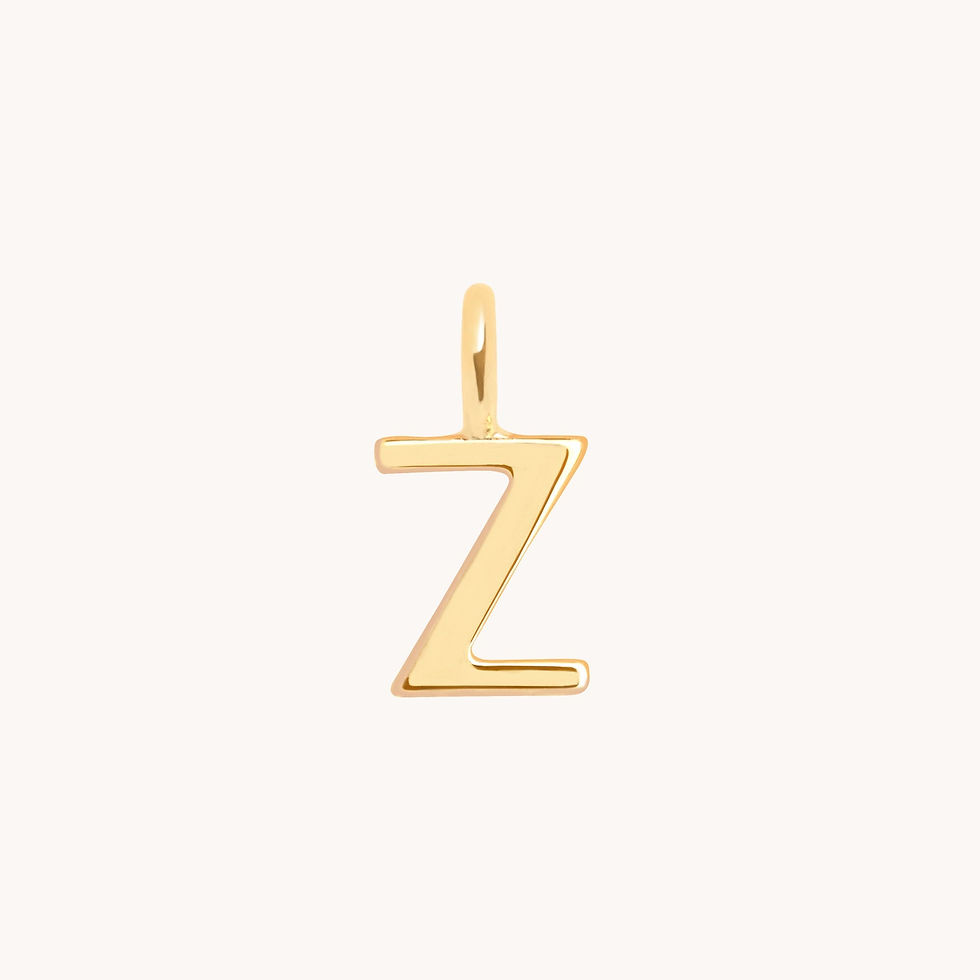 Miniatura: Initial Charms - Z Initial Charm 9k Gold - Welding Charm - Astrid &amp; Miyu