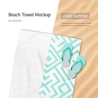 Download Beach Towel Mockup Mock Up By Rebrandy For Photoshop Purchase Download And Use