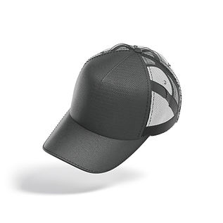 Black Trucker Hat - sport mesh baseball cap 3D Model