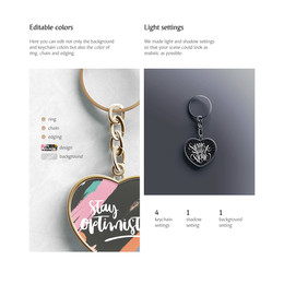Download Heart Keychain Mockup Mock Up By Rebrandy For Photoshop Purchase Download And Use