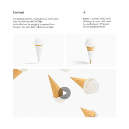 Download Ice Cream Cone Mockup Mock Up By Rebrandy For Photoshop Purchase Download And Use