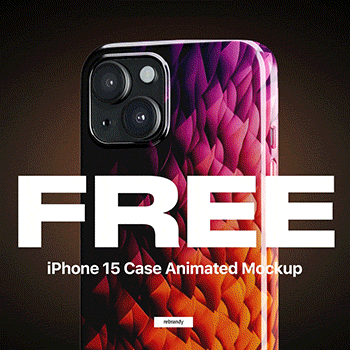 Free iPhone 15 Case Animated Mockup