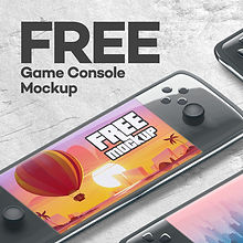 Free Game Console Mockup