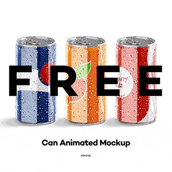 Free Soda Can Mockup