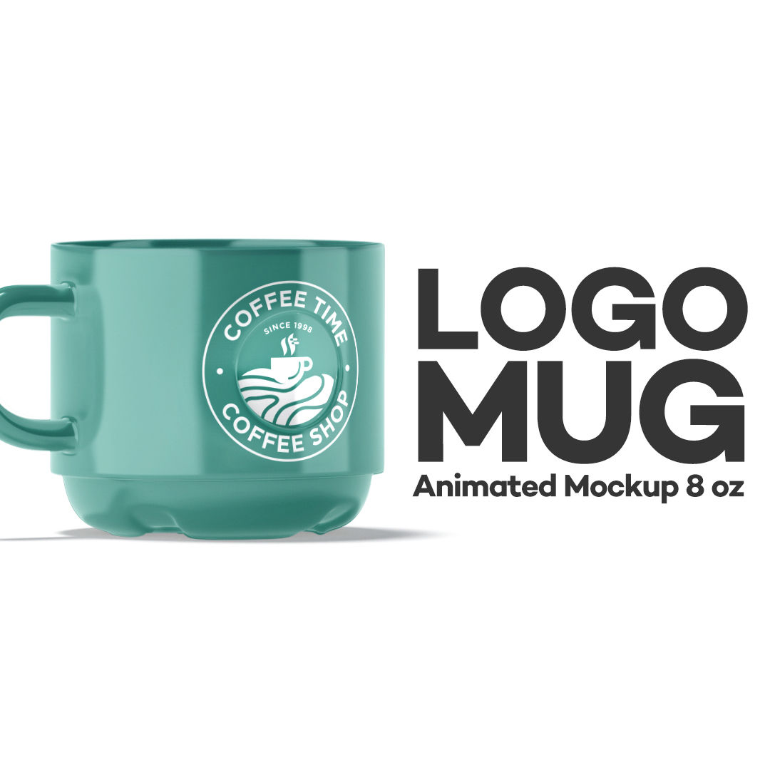 Logo Mug Animated Mockup 8oz - Extended