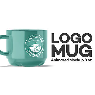 Logo Mug Animated Mockup 8oz