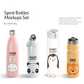 Sport Bottles Mockups Set