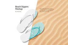 Beach Slippers Mockup
