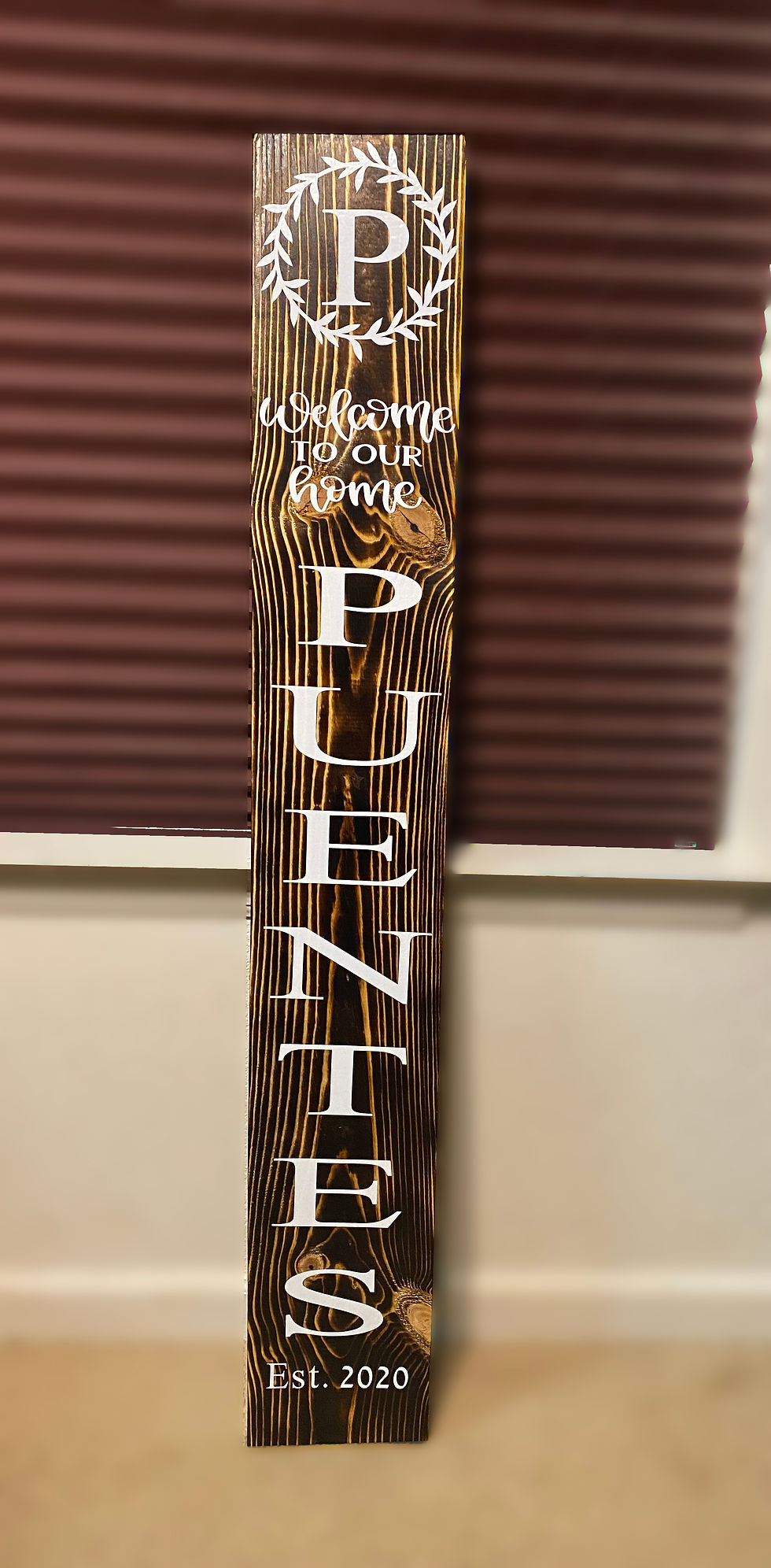 Thumbnail: "Last Name" Welcome outdoor sign