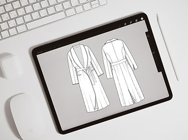 FLAT DRAWINGS FASHION DESIGN TECHNICAL DRAWINGS