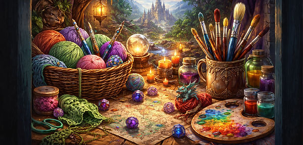 Crochet and paint.jpg