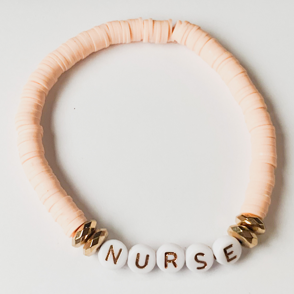 Nurse Vibes Beaded Bracelet Stack