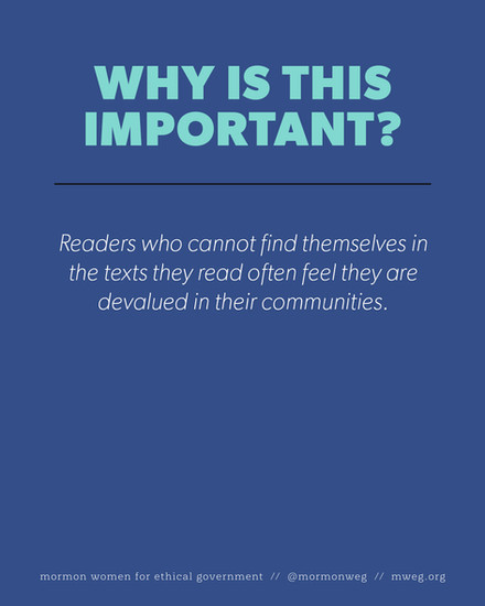 People who cannot find themselves in the texts they read often feel they are devalued in their communities.