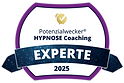 Auszeichnung als Hypnose Experte 2025 durch Potentialwecker