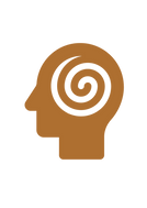 Grafik eines Kopfes  – Symbol für unterbewusste Denkprozesse in der Hypnose