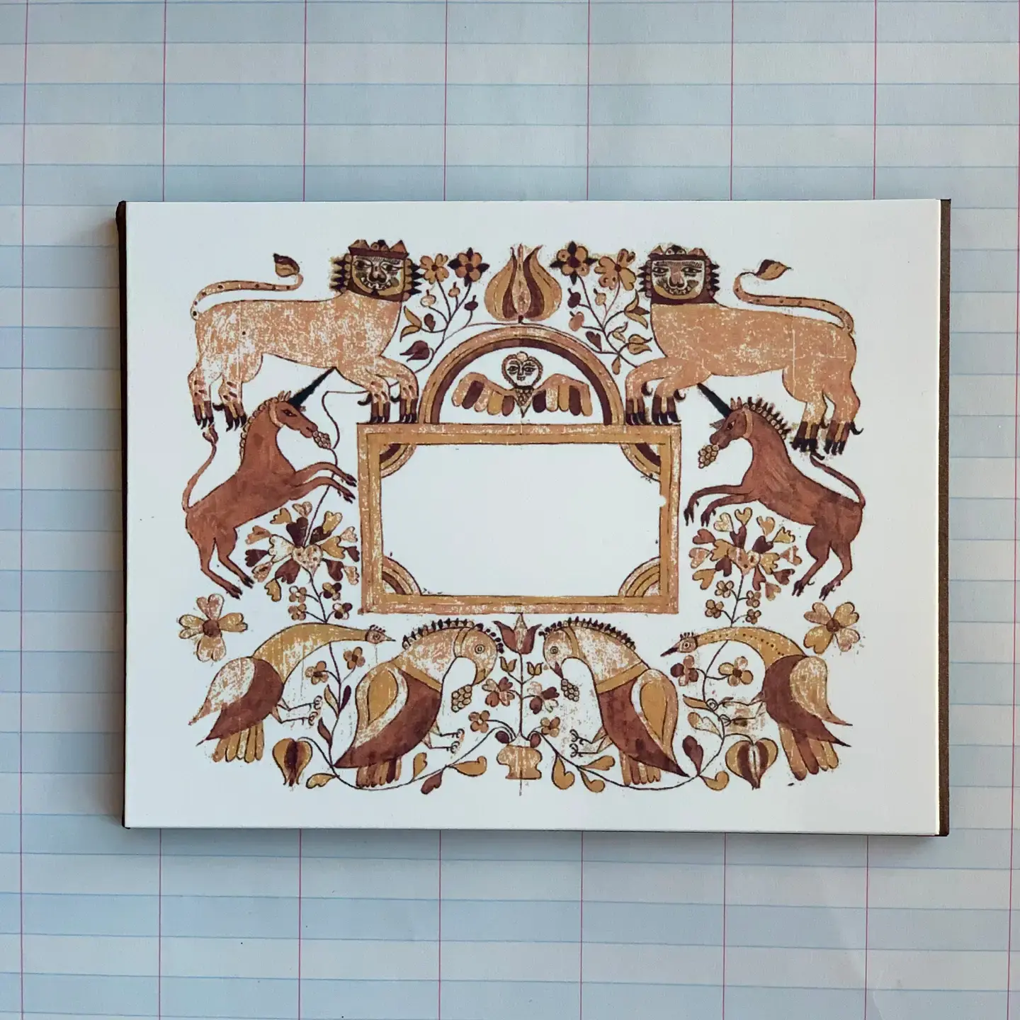 Animal Folkart Notecards