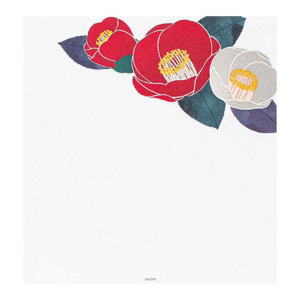 Thumbnail: Silver Silk Floral Letter Pad