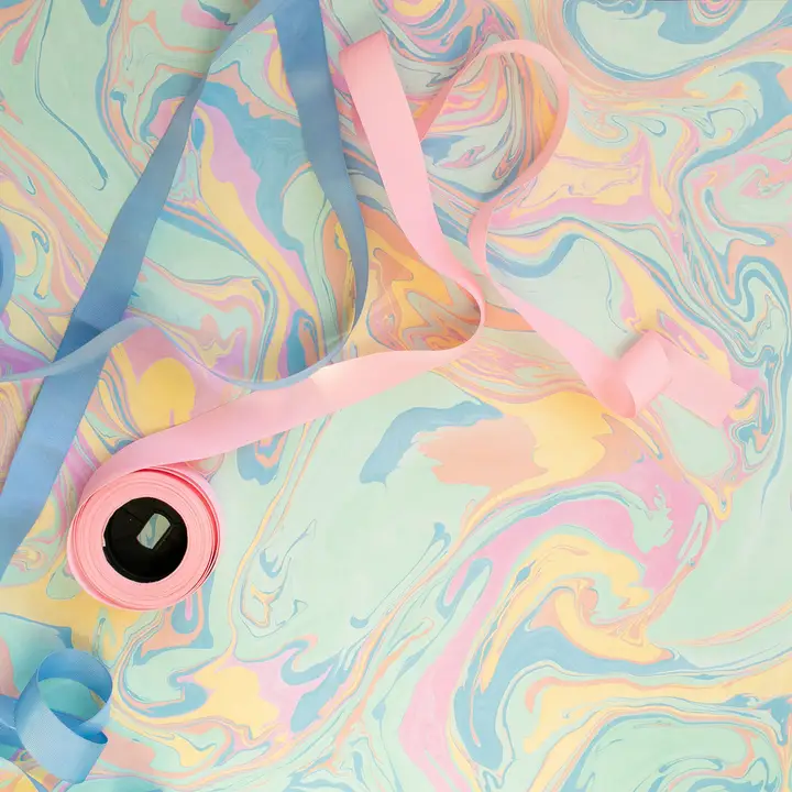 Pastel marbled Paper