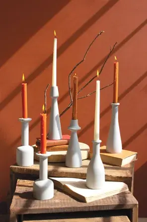 Cast Aluminum Candle Sticks