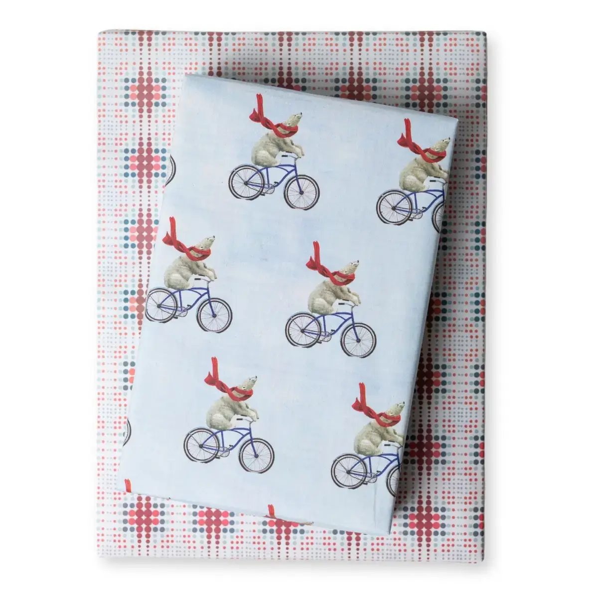 Polar Bear Bicycle Flat Wrap