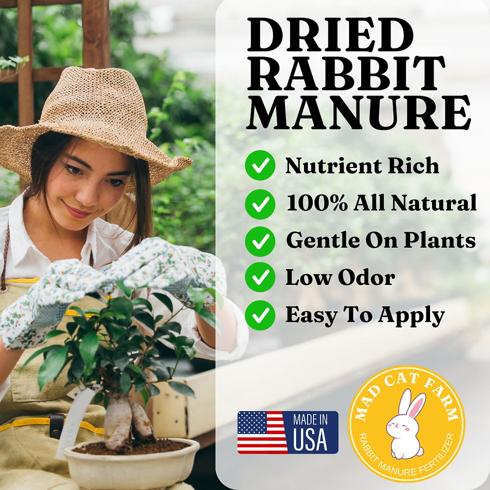 dried rabbit manure has many benefits