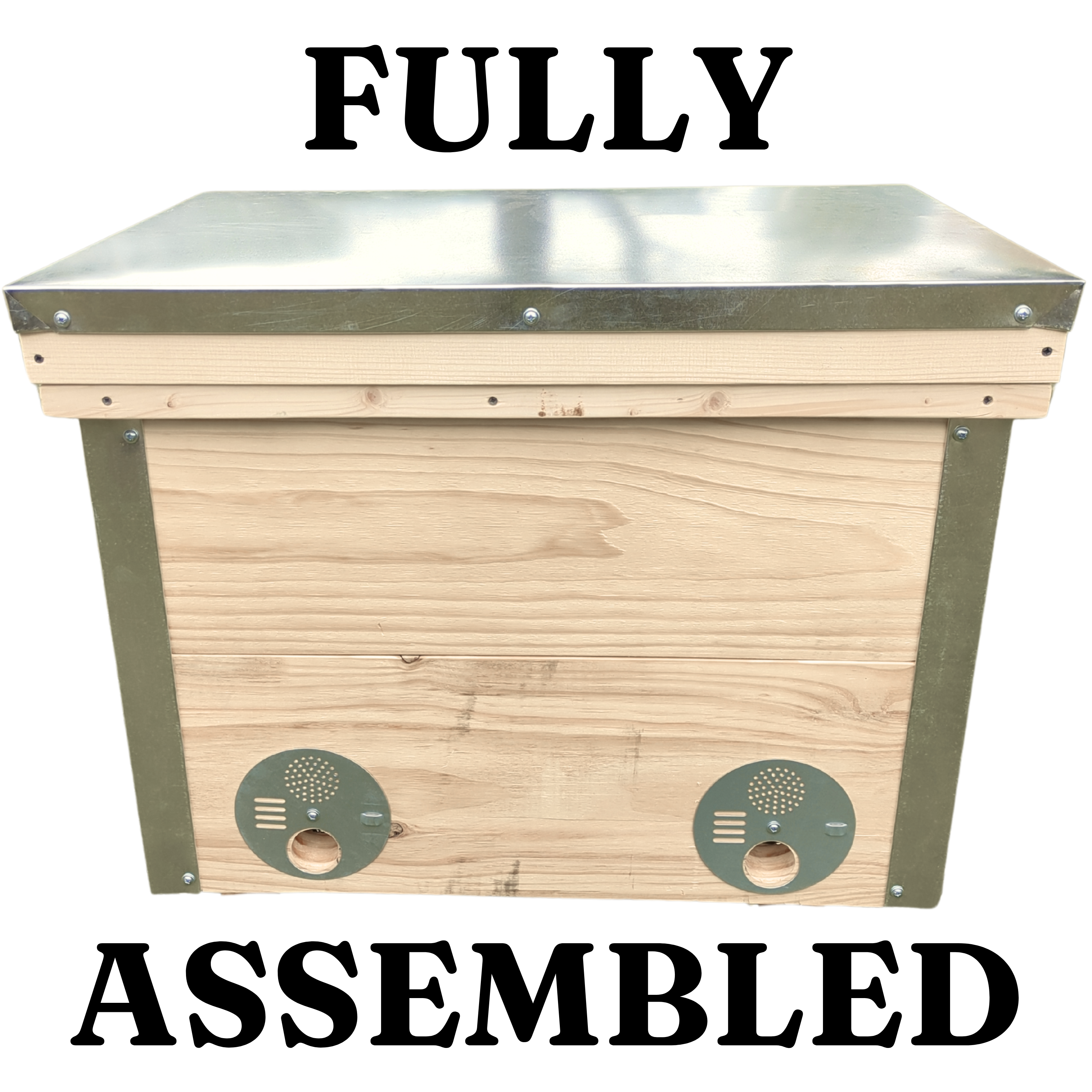 Fully assembled 14-frame Layens hive with lid